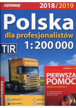 Polska dla profesjonalistów 2018/2019 Atlas samochodowy 1 200 000  Pierwsza pomoc