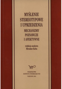 Myślenie stereotypowe i uprzedzenia
