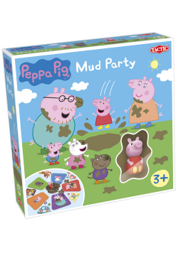 Świnka Peppa Błotna zabawa Gra planszowa z figurką