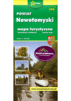 Powiat Nowotomyski mapa turystyczna 1:60 000