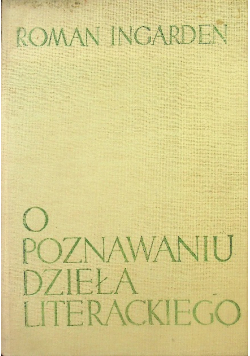 O poznawaniu dzieła literackiego