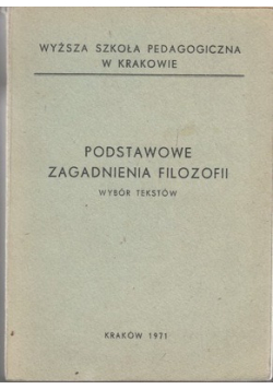 Podstawowe zagadnienia filozofii