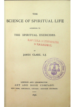 The science of spiritual life 1896 r.
