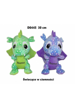 Smok "Kraków" świecący w ciemności 30cm MIX