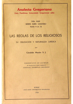 Las reglas de los religiosos 1940 r