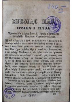 Miesiąc maj / Miesiąc czerwiec Około 1970 r.