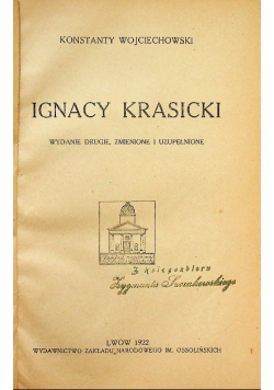 Ignacy Krasicki 1922 r.