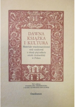 Dawna książka i kultura