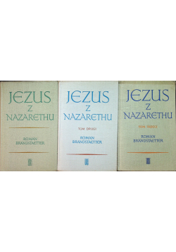 Jezus z nazaretu 3 tomy