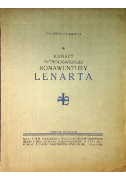 Kunszt introligatorski Bonawentury Lenarta 1932 r.