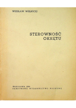 Sterowność okrętu