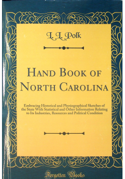 Hand book of North Carolina Reprint z 1879 r