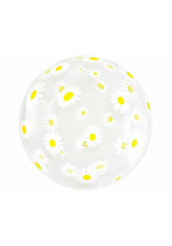 Balon Aqua kryształowy stokrotki 51cm