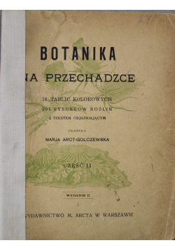 Botanika na przechadzce Część II 1914 r