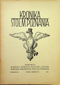 Kronika stoł m Poznania 1945 r.