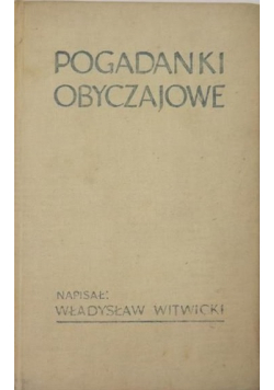 Pogadanki obyczajowe