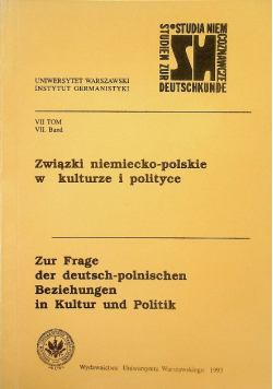 Związki niemiecko polskie w  kulturze i polityce
