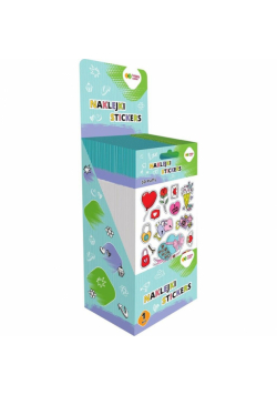 Display naklejki 3D Puffy 50 sztuk Happy Color