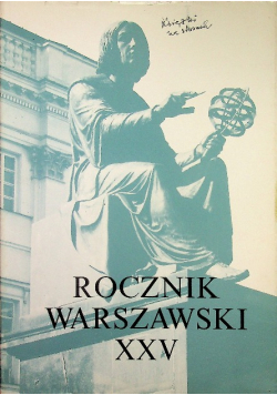 Rocznik warszawski XXV