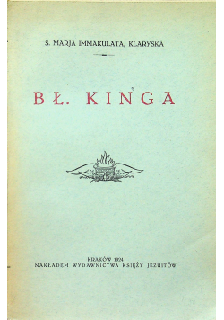Bł Kinga 1924 r.