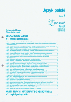 Zrozumieć tekst zrozumieć człowieka 2 Język polski Scenariusze lekcji