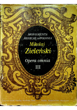Monumenta Musicae in Polonia Opera omnia II