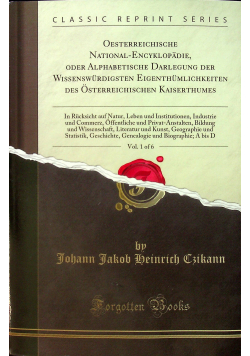 Oesterreichische national encyklopadie vol 1 of 6