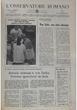 L'osservatore Romano Nr 1 do 12  / 83 plus dwa numery specjalne