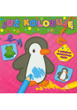 Już koloruję Pingwinek różowa