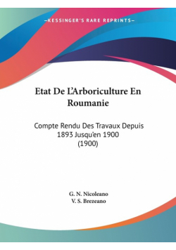 Etat De L'Arboriculture En Roumanie