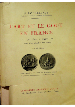 L art et le Gout en France 1923 r.