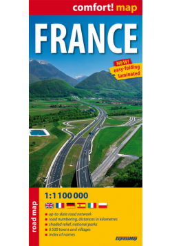 France road map 1:1 100 000
