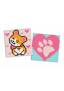 Diamentowa mozaika na naklejce IDEYKA 9x9 cm kids Corgi