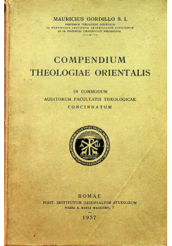 Compendium theologiae orientalis 1937 r.
