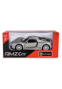 RMZ City Porsche 918 Spyder srebrny w skali 1:32