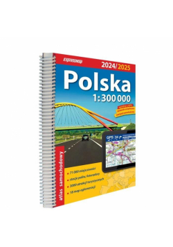 Polska Atlas Samochodowy 1:300 000 2024/2025