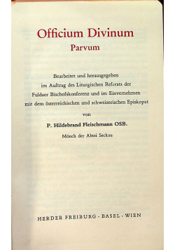 Officium divinum Parvum