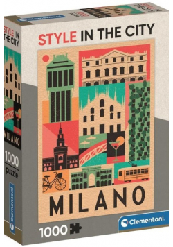 Puzzle Clementoni Style in the city Milano 1000 elementów