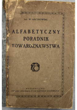 Alfabetyczny poradnik towarzystwa 1923r