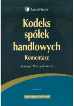 Kodeks spółek handlowych Komentarz