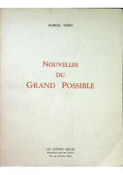 Nouvelles du Grand Possible