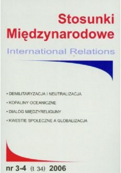 Stosunki Międzynarodowe nr 3/4