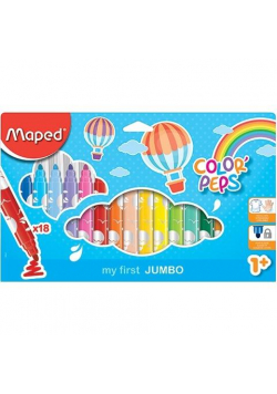 Flamastry Jumbo Colorpeps 18 kolorów MAPED