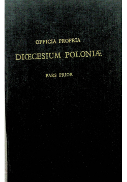 Diocesium Poloniae Pars Prior