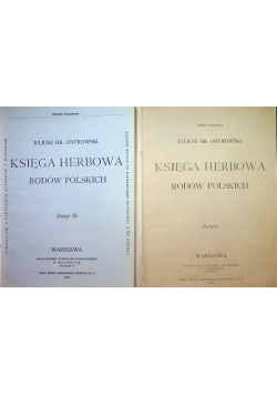 Księga herbowa rodów polskich 19 numerów około 1901 r.