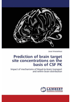 Prediction of brain target site concentrations on the basis of CSF PK