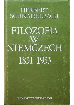 Filozofia w Niemczech 1831 - 1933