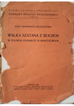 Walka Szatana z Bogiem w Polskim Dramacie Rmomantycznym 1935 r.