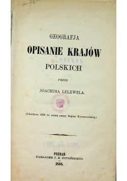 Geografja Opisnie krajów polskich