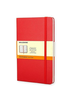 Notes Classic 9x14 tw. linia- czerwony MOLESKINE